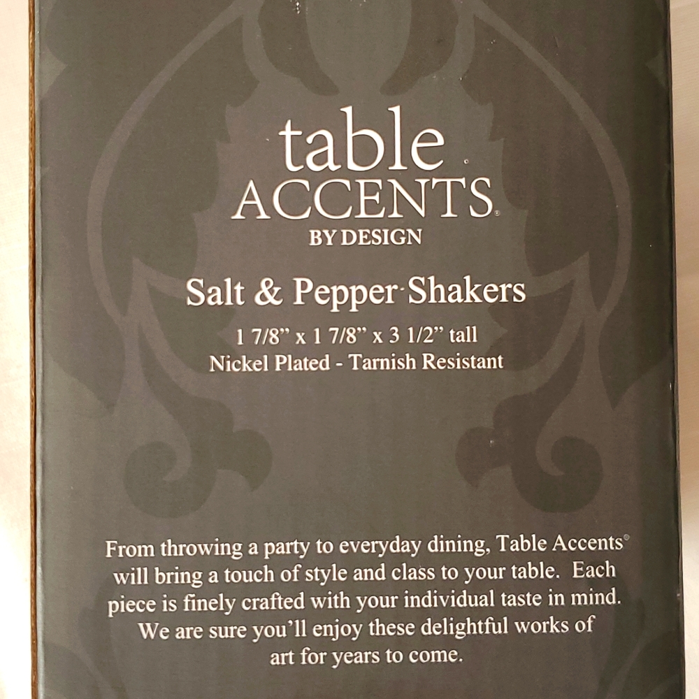NWT. Table Accents, Salt & Pepper Shaker. - Picture 4 of 10